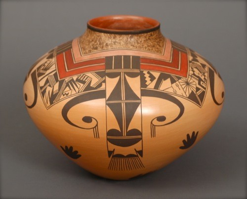 Jake Koopee Jar with Complex Eagle Tail Design