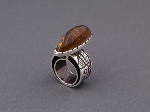 Jared Chavez Silver Ring Entitled Erupt