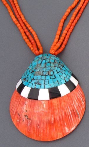 Tony Aguilar Inlaid Shell Necklace