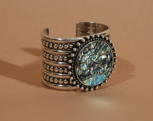 Mike Bird-Romero Bracelet With Round Abalone Shell