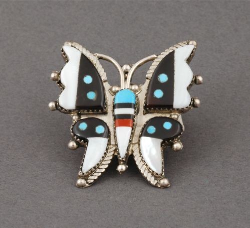 Herbert Cellicion Inlay Butterfly Pin