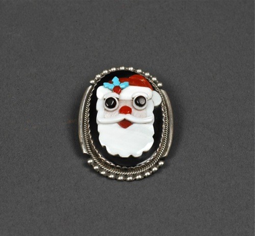 Beverly Etsate Santa Claus Pin/Pendant