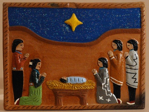 Elizabeth Manygoats Nativity Tile