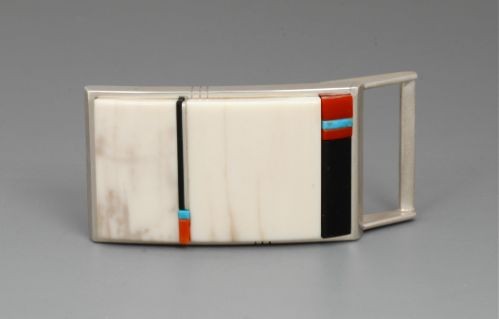 Richard Chavez Buckle of Fossilized Ivory