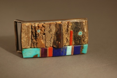 Raymond Sequaptewa Buckle Entitled Strong Rain