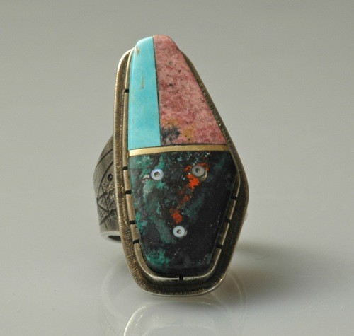 Raymond Sequaptewa Ring Entitled Warrior God