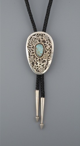 Kee Yazzie Bolo with #8 Turquoise