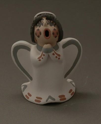 Cindy Fragua Pottery Angel #3 Small White
