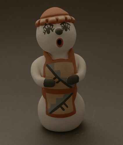 Cindy Fragua Pottery Snowman #1