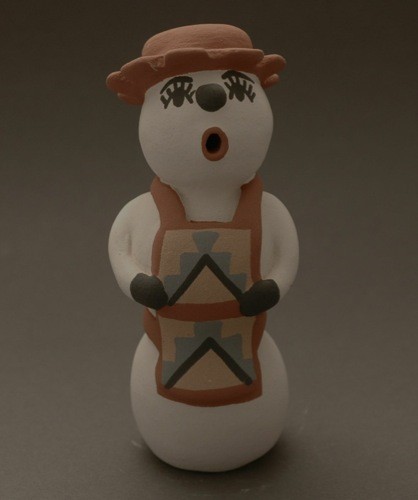 Cindy Fragua Pottery Snowman #2