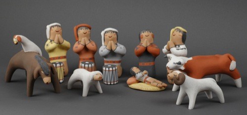 Clifford Fragua Nativity Set of Thirteen Pieces
