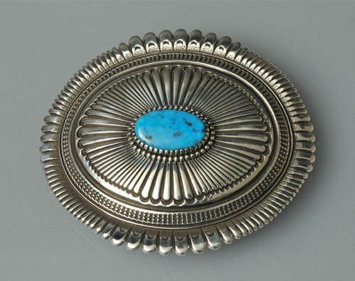 Ron Bedonie Buckle of Bisbee Turquoise