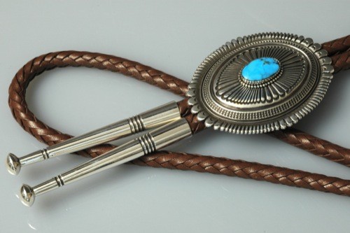 Ron Bedonie Bolo of Bisbee Turquoise