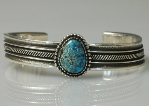 Ron Bedonie Bracelet of #8 Turquoise
