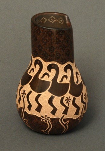 Jody Naranjo Jar with Geese