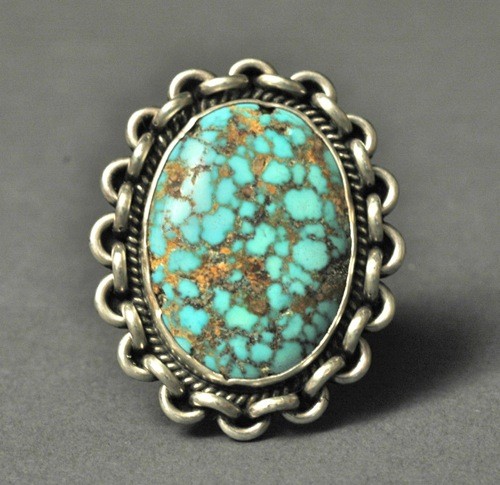 Perry Shorty Ring of #8 Turquoise