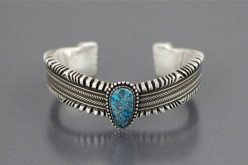 Ron Bedonie Bracelet with #8 Turquoise