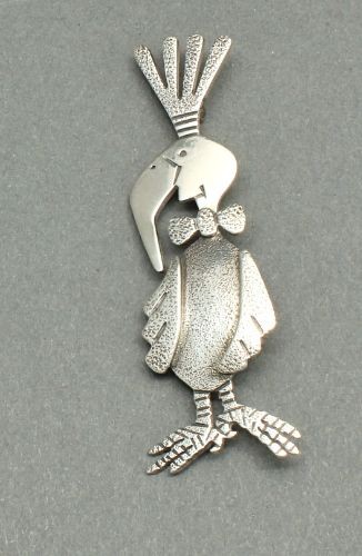 Darrell Jumbo Silver Bird Pin