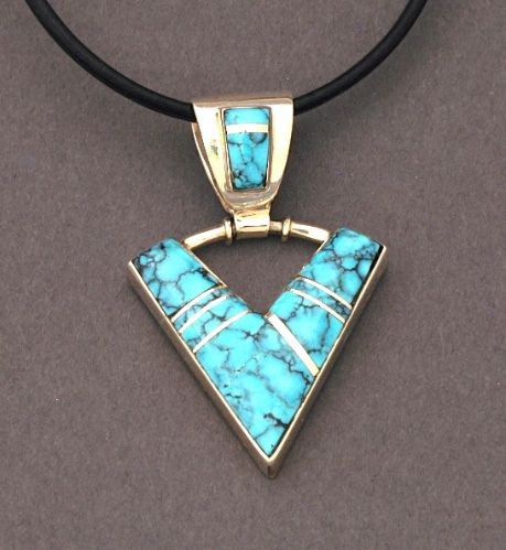 Sheila Tso Turquoise Arrow Necklace