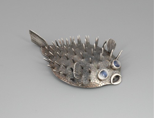 Liz Wallace Blowfish Pin