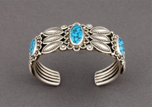 Perry Shorty Bracelet with High Grade Red Mountain Turquoise