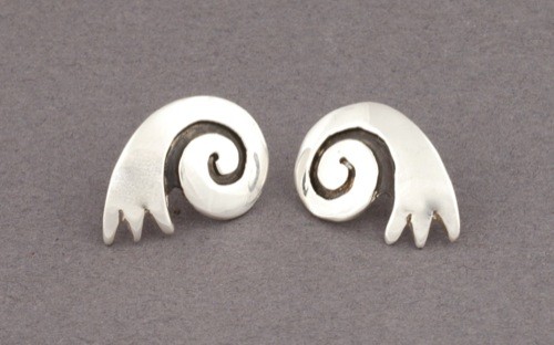 Debbie Silversmith Silver Swirl  Earrings