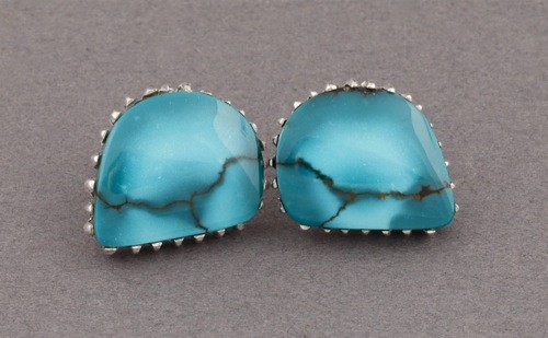Debbie Silversmith Earrings of Turquoise Mountain