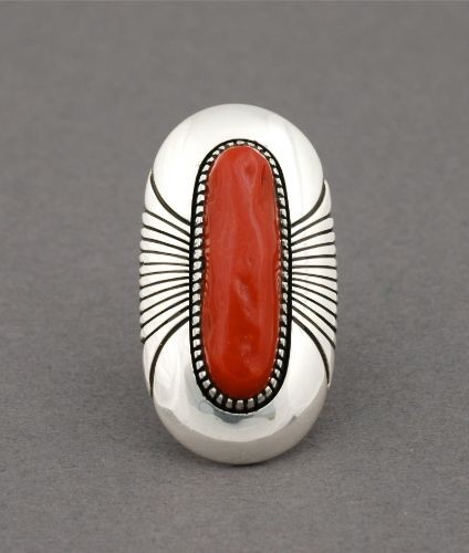Lee Yazzie Ring of Coral