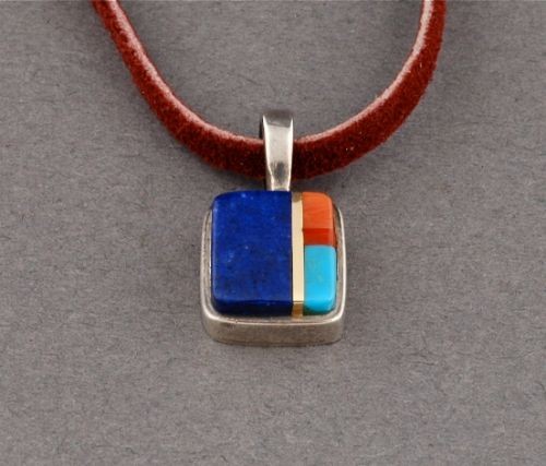 Charles Loloma Inlay Pendant