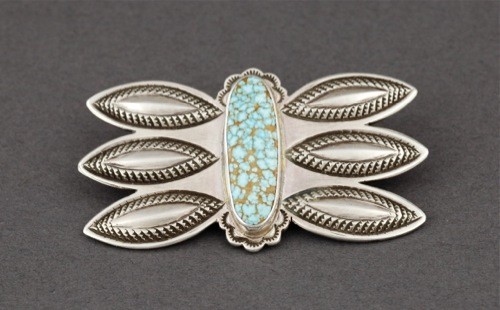 Perry Shorty Butterfly Pin with #8 Turquoise