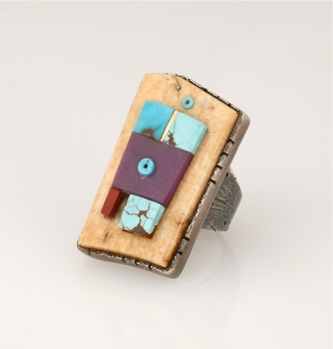 Raymond Sequaptewa Eagle Ring