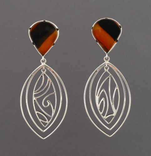 Jared Chavez Earrings - Brazilian Agate