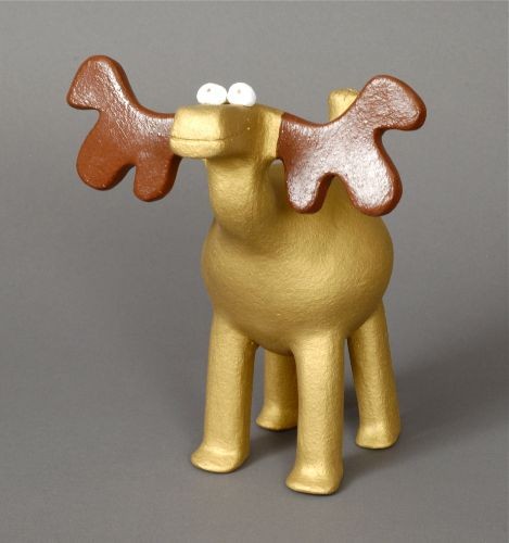 Jody Naranjo Moose Pottery Figure