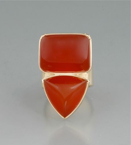  Richard Chavez Ring of Orange Chalcedony