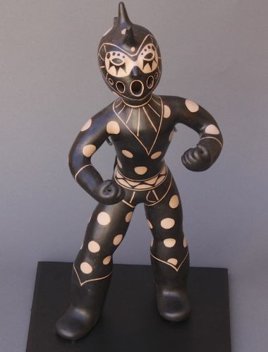 Lisa Holt and Harlan Reano Warrior Pottery Figures
