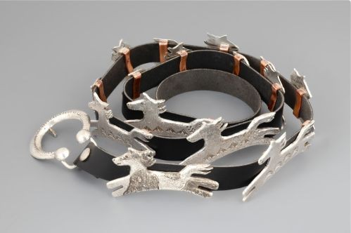 Ira Custer Concho Belt of Horses