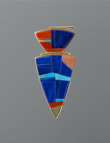 Richard Chavez Pin/Pendant of Lapis