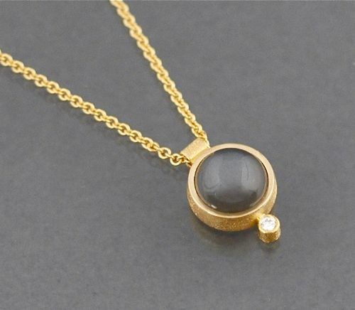 Maria Samora Necklace Moonstone Raindrop