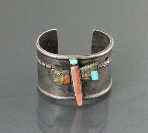 Raymond Sequaptewa Bracelet of Dragonfly
