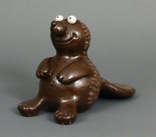 Jody Naranjo Pottery Figure Beaver