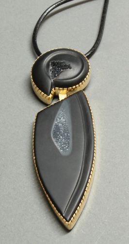 Yazzie Johnson and Gail Bird Pendant with Onyx