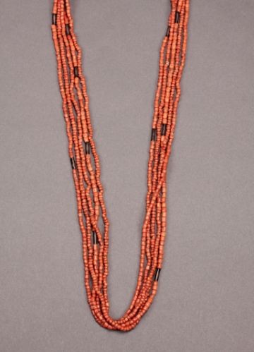 1910 Old Orange Coral Necklace