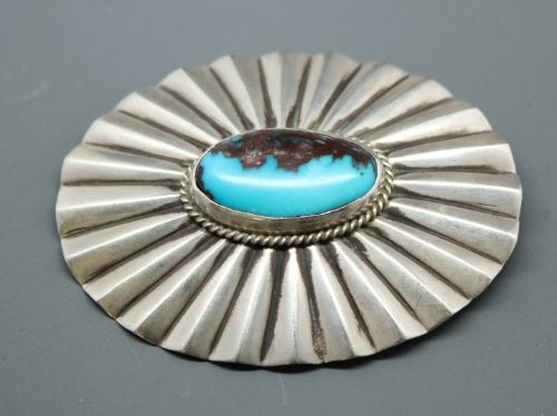 Perry Shorty Pin With Bisbee Stone