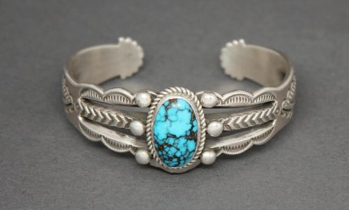 Perry Shorty Bracelet of Morenci Turquoise