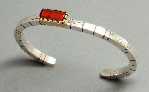 Yazzie Johnson and Gail Bird Bracelet of Garnet