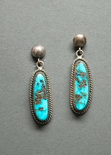 Natural Morenci Dangle Earrings