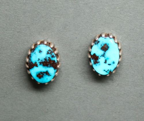 Sylvia Begay Turquoise Post Earrings