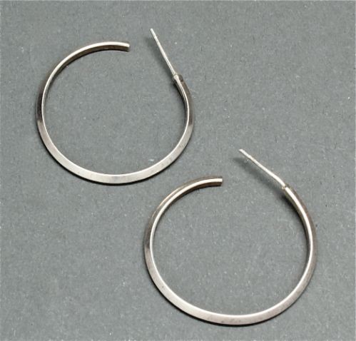 Silver Hoop Earrings