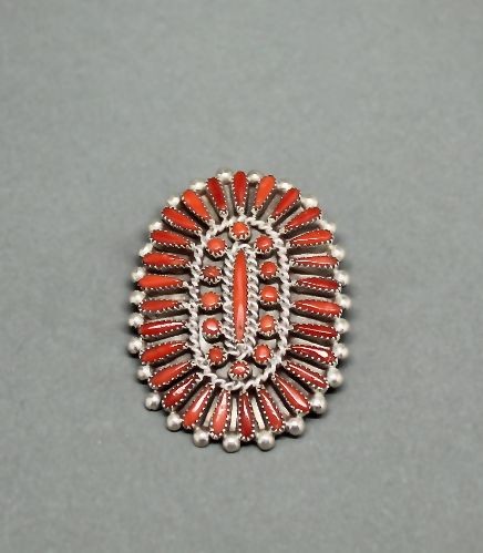 Vernon and Judy Wallace Coral  Pin