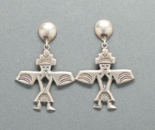 Navajo Silver Knifewing Earrings by Francis Jones
